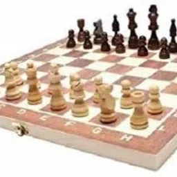 11"X11" Wooden Foldable Chess Set, Chess Game For Kids Adults 4cm Chess Board 4 cm Chess Board-50