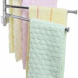 Stainless Steel 4-Arm Bathroom Swing Hanger Towel Rack/Holder for Bathroom/Towel Stand/Bathroom Accessories Chrome Finish Towel Holder-image-118