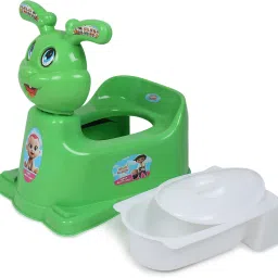Green Rabbit Baby Potty Seat with Removable Tray and Lid (without Wheels) Potty Box-image-8