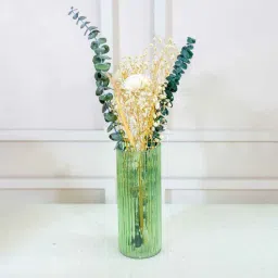 artecasa Glow Green Glass Vase-picture-7