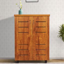 solace craft Carson Shoe Cabinet In Tan Finish-picture-49