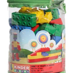 Peacock Kinder Building Blocks Set Multicolor - 75 Pieces-32