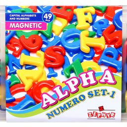 Zephyr Alpha Numero Magnetic Set - 49 Pieces-13