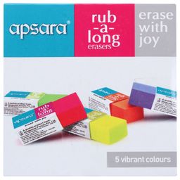 Apsara Rub A Long Erasers - Pack Of 4-20
