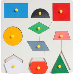 Little Genius - Wooden Insert Shape Board With Knob-23