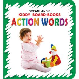 Dreamland Action Words Board Book for Children ,Fun Size Board Book to Learn Action Words - Kiddy Board Book Series-47