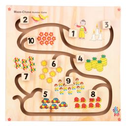 Skillofun - Wooden Maze Chase Number Game-22