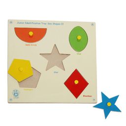 Skillofun - Wooden Junior Identification Tray Geo Shapes 2-13