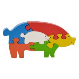 Skillofun - Take Apart Wooden Puzzle Pig-11