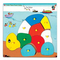 Skillofun - Jumbo Theme Wooden Puzzle Tortoise-2