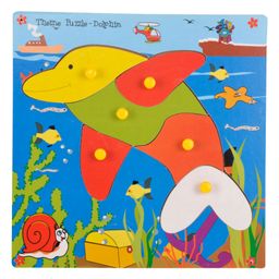 Skillofun - Theme Wooden Puzzle Standard Dolphin-13
