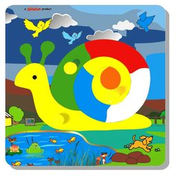 Skillofun - Theme Wooden Puzzle Standard Snail-16