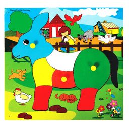 Skillofun - Theme Wooden Puzzle Standard Donkey-16