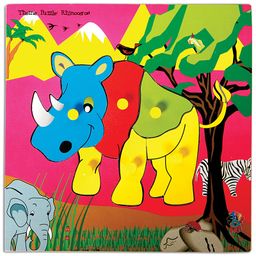 Skillofun Theme Wooden Puzzle Standard - Rhinoceros-17