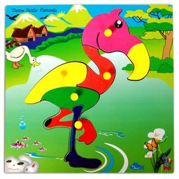 Skillofun - Theme Wooden Puzzle Standard Flamingo-17