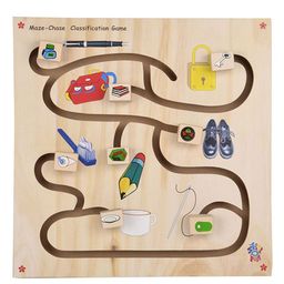 Skillofun - Wooden Maze Chase Classification Game-10