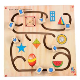 Skillofun - Wooden Maze Chase Shapes Around Us-28
