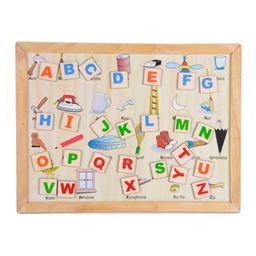 Skillofun - Wooden And Magnetic Twin Play Tray Alphabet Attic-image-2