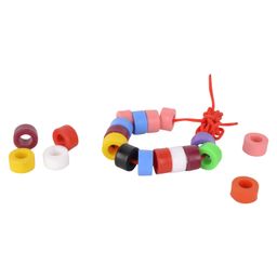 Skillofun - Plastic Wooden Beads Cylindrical-15