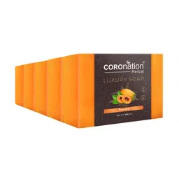 COROnation Herbal Set of 5 Papaya Luxury Soaps - 100g each-26