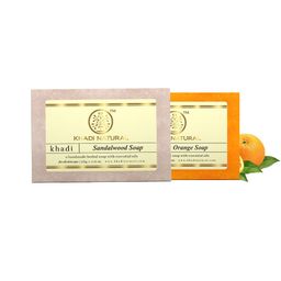 Khadi Natural Set of Orange & Sandalwood Handmade Herbal Soaps-82