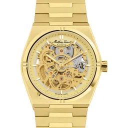 Mathey-Tissot Men Dial & Stainless Steel Bracelet Style Straps Analogue Watch H118CFPDI-image-4