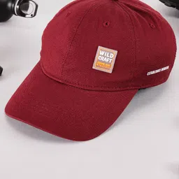 Wildcraft Adults Red Brand Logo Printed Cotton Baseball Cap-image-75