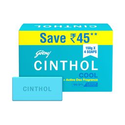 CINTHOL Set of 4 Cool Soap with Menthol & Active Deo Fragrance - 150 g Each-7