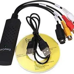 TERABYTE TV-out Cable Easy Capture USB 2.0 Audio and Video Capturing Device Directly from TV Dc60 Tv DVD VHS Video Adapter EasyCap Capture Card Audio Av Capture Support Windows Xp/7/Vista With Attach Setup Link image 3