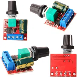 avisri 2 PCS PWM Mini 5a 90w PWM 12v DC Motor Speed Controller DC 4.5v-35v Adjustable Electronic Components Electronic Hobby Kit image 4