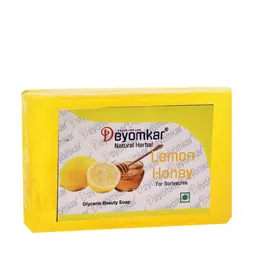 Deyomkar Set of 3 Herbal Sandalwood Face Pack with Rose Soap And Lemon Honey Soap image 4