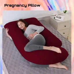 Pregnancy G Shape for Pregnant/Maternity Back Pain Relief, HIPS & Belly Support Polyester Fibre Solid Pregnancy Pillow Pack of 1-image-91