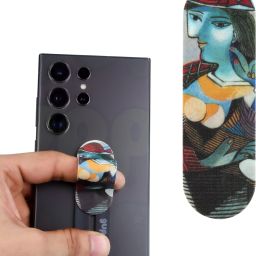 Guppy Piscasso Marie Pattern Phone Holder for Hand & Mobile Back Holder Mobile Holder-image-51