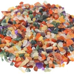 Assorted (mixed) Chips (250gm) | Assorted Natural Crystal Chips for Vastu | Regular Asymmetrical Crystal Stone-25