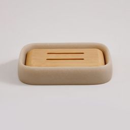 Home Centre Senegal Ritz Beige Polyresin Soap Dish-image-7
