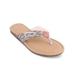 Tresmode Printed Open Toe Flats image 1