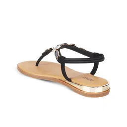 PEPPER Embellished T-Strap Flats With Backstrap image 3