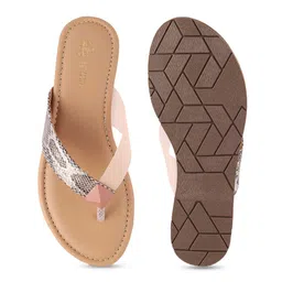 Tresmode Printed Open Toe Flats image 4