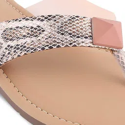 Tresmode Printed Open Toe Flats image 5