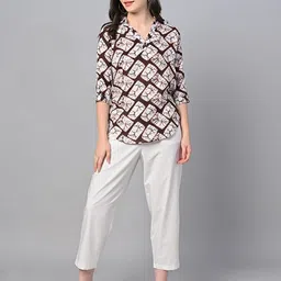 KALINI Checked Roll-Up Sleeves Wrap Top-picture-11