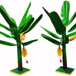 Artificial Banana Trees 12 inches - Decorative Banana Trees for Festivals Artificial Plant-image-12