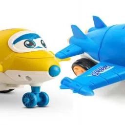 Racing Plane to Robot Blue & Unbreakable Friction Mini Racing Plane to Robot-10