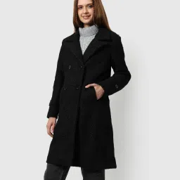 Suede Solid Coat For Women-image-92