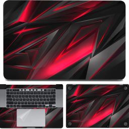 dzazner Fullbody 4-Piece Laptop Skin Wrap Decal Vinyl Sticker Compatible for MacBook Pro 16 inch A2141 2019 Release (Megenta Black 3D) Precision Cut Vinyl Laptop Skin Compatible for 16 inch-image-55