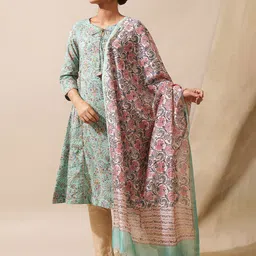 W The Folksong Collection Printed Dupatta-image-96