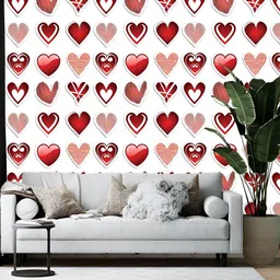 Wallpics Red Printed Self-Adhesive Wallpaper-picture-19