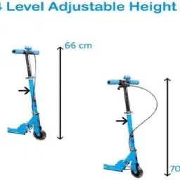 countrylink Road Runner Scooter Hight Adjustable and Foldable,LED Light In Wheels With Bell image 3