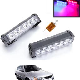 6LED/12V Police Light With Remote Red/Blue Colour For Car-03 Fog Lamp Car LED for Hyundai (12 V, 55 W)-image-66