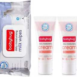 Daily Moisturizing Milky Wipes (72Pcs) & Moisturizing Cream (2x100ml)-Set of 3-image-6