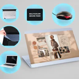 SDM 6IN1LAPTOPSKIN,SCREEN&KEYGAURD PROTECTOR,TRACKPAD,SLEEVEBAG,MOUSEPAD15.6INCH661 Combo Set-image-78